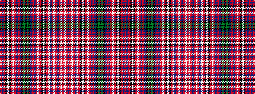 idealised woven sample of pattern RBRKWKRWRBRBKGKGKBRBRWRKWKRWBRWRBRWR