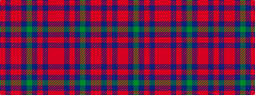 idealised woven sample of pattern RBRRBGBRBRR