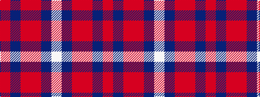 idealised woven sample of pattern RBRRBW