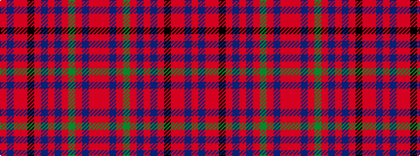 idealised woven sample of pattern RBRRKRBRBRGRBRR