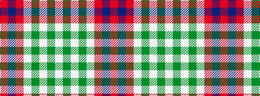 idealised woven sample of pattern RBRWGWGW