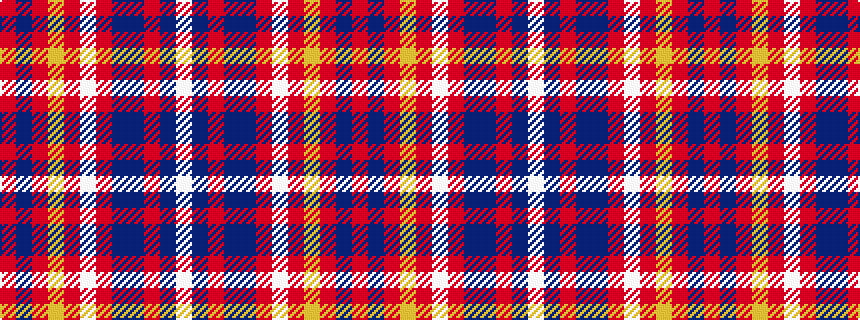 idealised woven sample of pattern RBRYRWRBBRBW