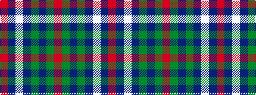 idealised woven sample of pattern RBWBGBGR