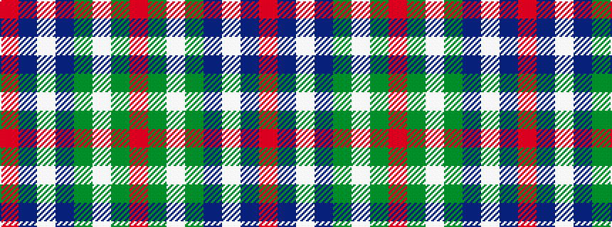 idealised woven sample of pattern RBWBGWGR