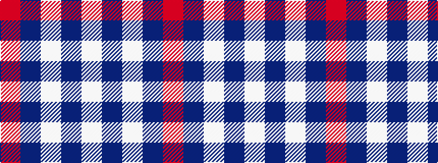 idealised woven sample of pattern RBWBW