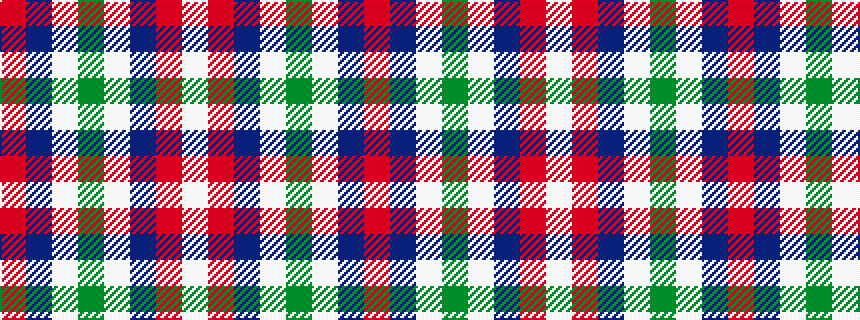 idealised woven sample of pattern RBWGWBRW
