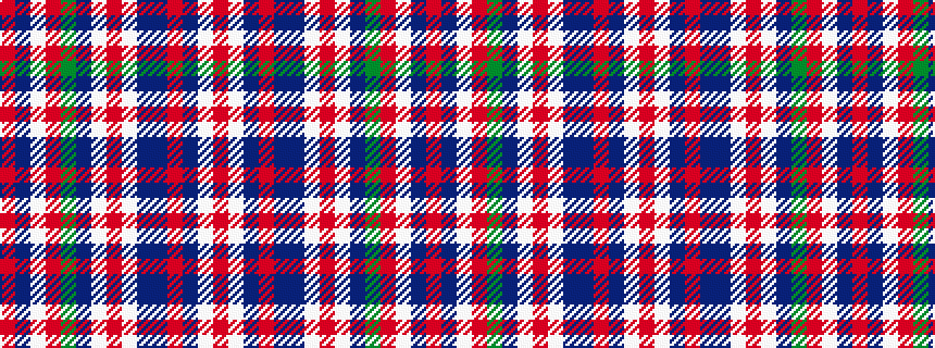 idealised woven sample of pattern RBWRGBWRWBBRBWR