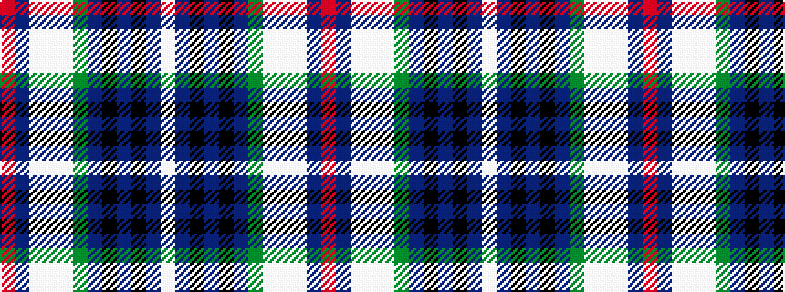 idealised woven sample of pattern RBWWWGBKBKBW