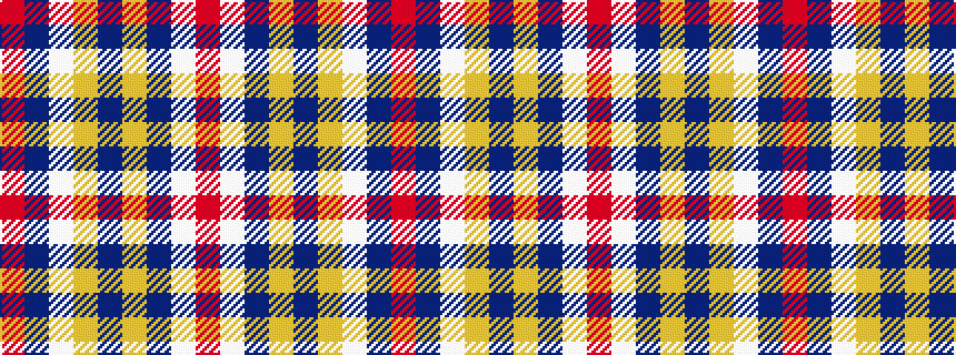 idealised woven sample of pattern RBWYBYBWR