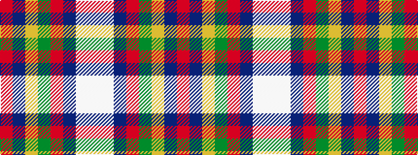 idealised woven sample of pattern RBYGRBWW