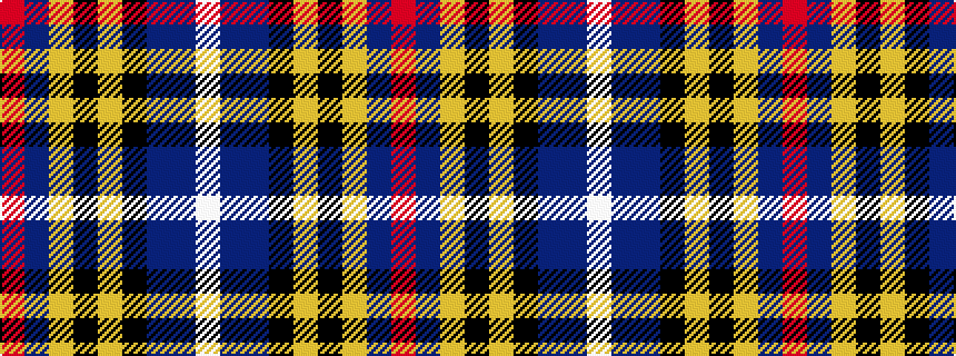 idealised woven sample of pattern RBYKYKBBW