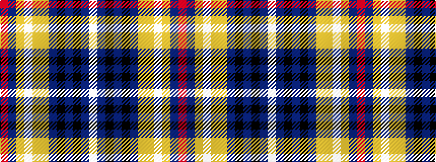 idealised woven sample of pattern RBYWYYBKBKBW