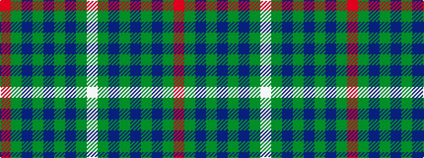 idealised woven sample of pattern RGBGBGBGW