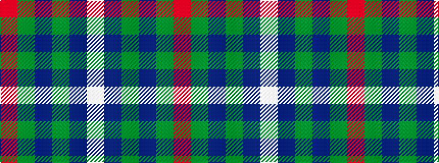 idealised woven sample of pattern RGBGBW