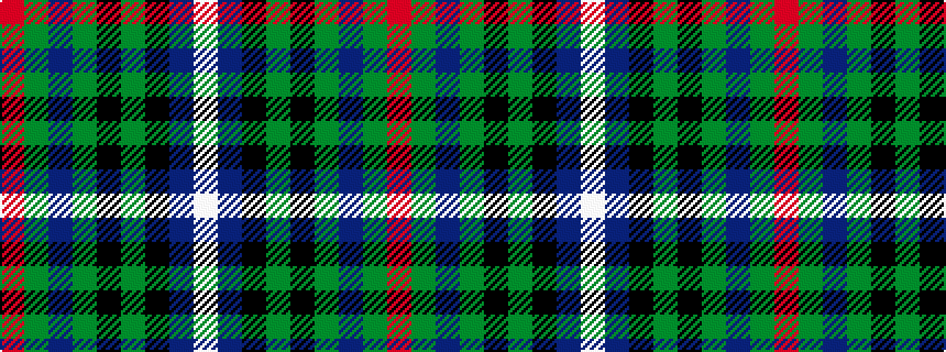 idealised woven sample of pattern RGBGKGKBW