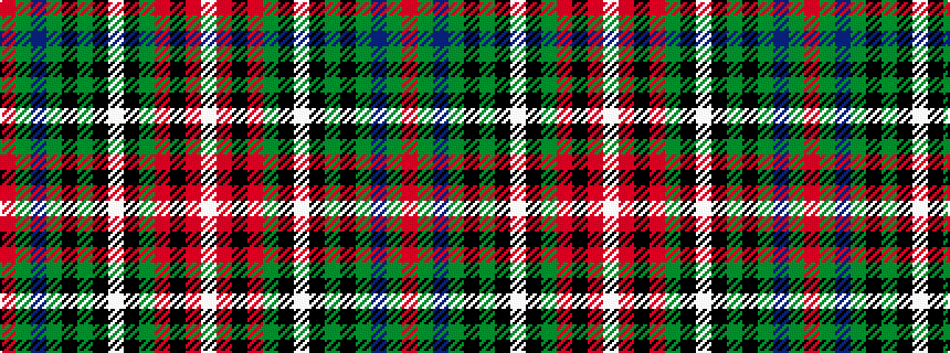 idealised woven sample of pattern RGBGKGKWKGRKRW