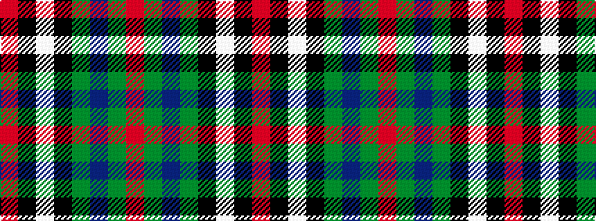 idealised woven sample of pattern RGBGKWKR