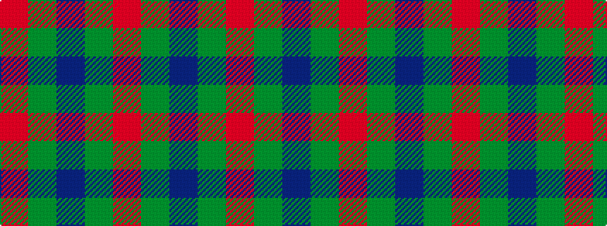 idealised woven sample of pattern RGBGR