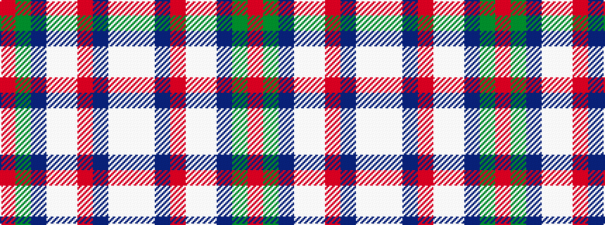 idealised woven sample of pattern RGBWWRBWW