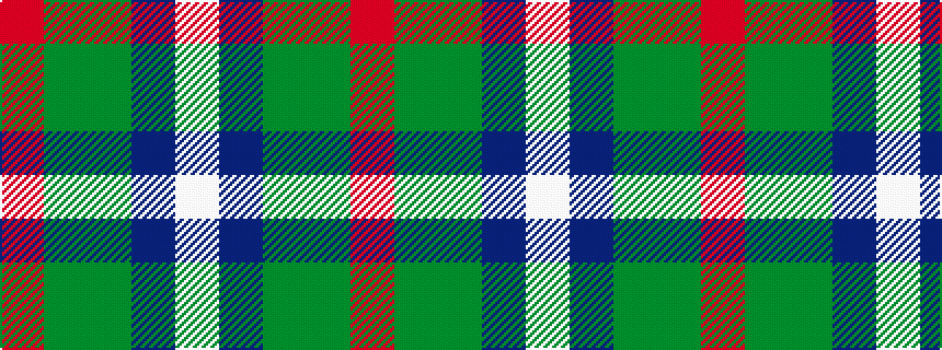 idealised woven sample of pattern RGGBW