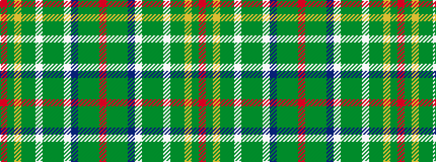 idealised woven sample of pattern RGGGBWGGGWGGYGR