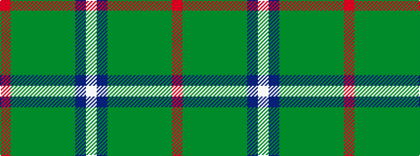 idealised woven sample of pattern RGGGGGGBW