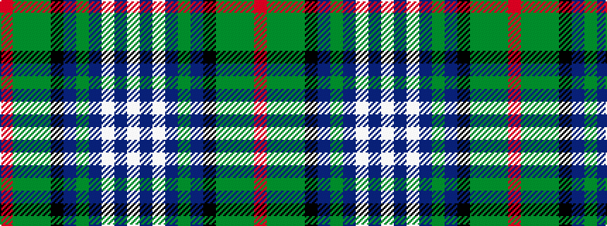 idealised woven sample of pattern RGGGKBGBWBW