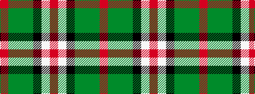 idealised woven sample of pattern RGGGKWR