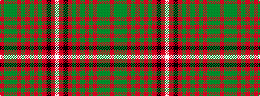 idealised woven sample of pattern RGGGRGRGRGRKRW
