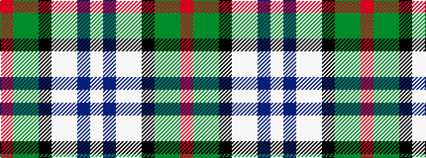 idealised woven sample of pattern RGGKWWBW