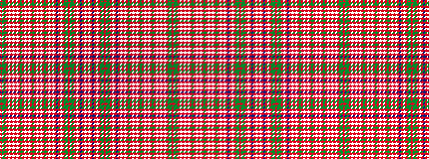 idealised woven sample of pattern RGGRWRWRWRGRWRWRGRWRWRGRWRWRBRWRGGRGGRWRBRWR
