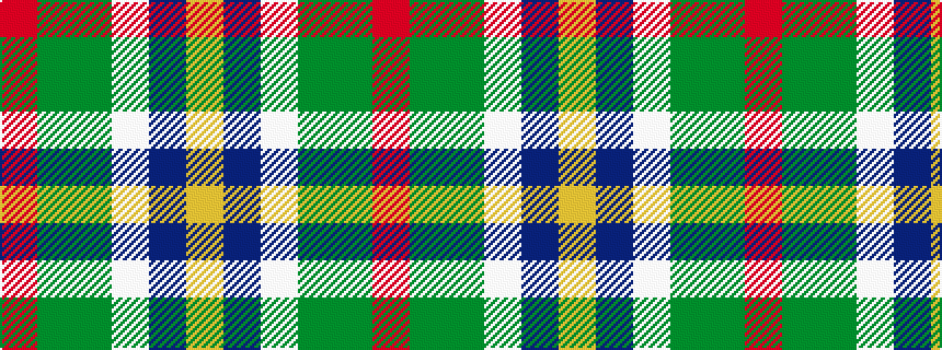 idealised woven sample of pattern RGGWBY