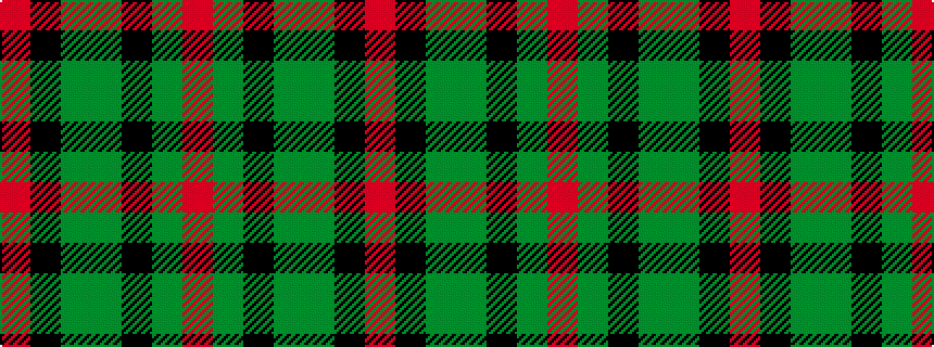 idealised woven sample of pattern RGKGGKR