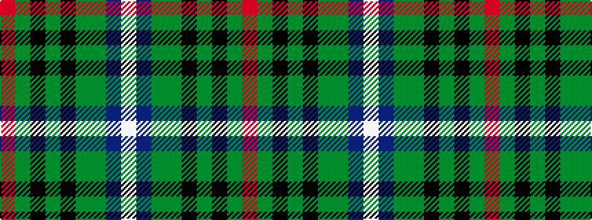 idealised woven sample of pattern RGKGKGGBW