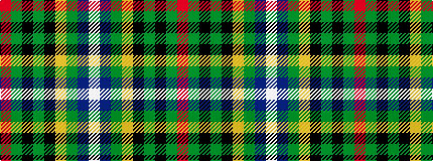 idealised woven sample of pattern RGKGKYGBW