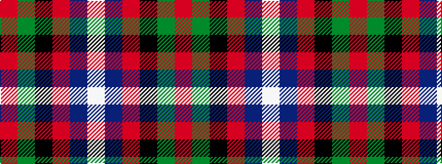 idealised woven sample of pattern RGKRBW