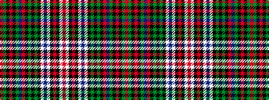idealised woven sample of pattern RGKRKGBRKGKGKWBWKRKWR