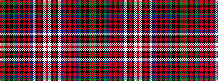 idealised woven sample of pattern RGKRKGBRKRKRBWKRKWR