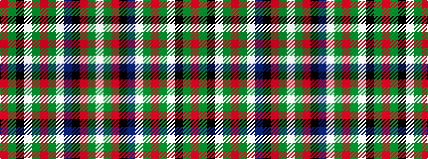 idealised woven sample of pattern RGKWGRGWBKRGW