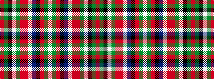 idealised woven sample of pattern RGKWGRRWBKRGW