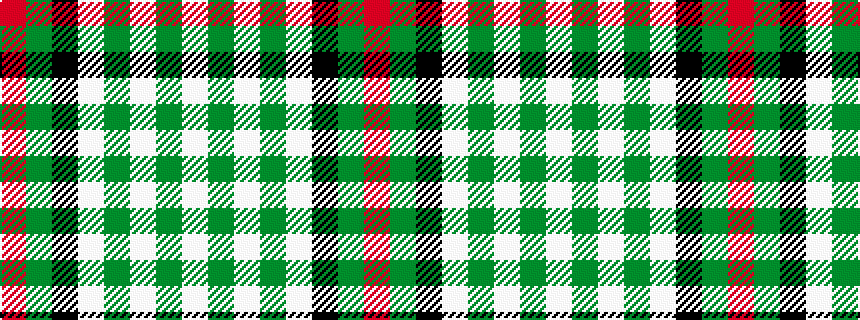 idealised woven sample of pattern RGKWGWGW