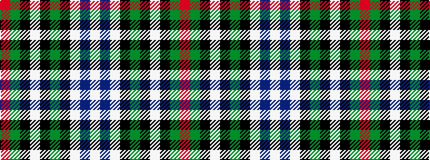 idealised woven sample of pattern RGKWKGKWBW