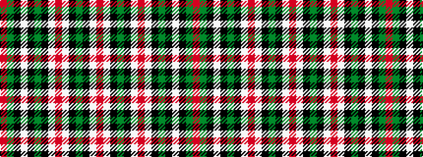 idealised woven sample of pattern RGKWKGKWRWKGKWR