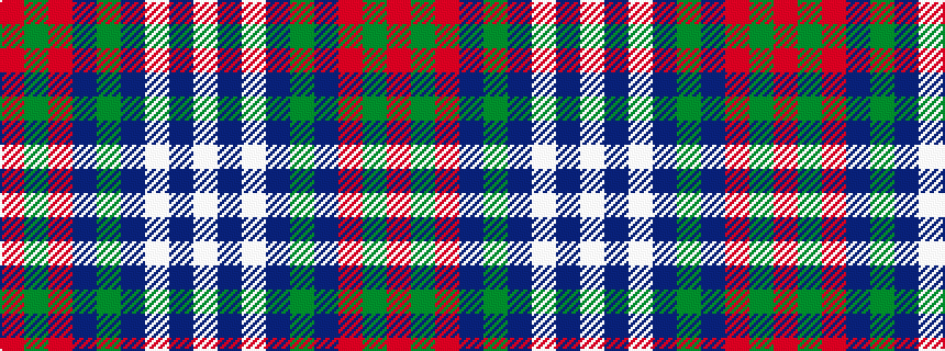 idealised woven sample of pattern RGRBGBWBW