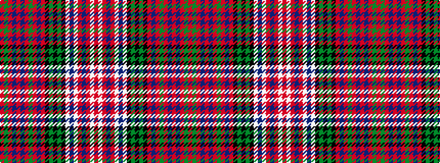 idealised woven sample of pattern RGRBRBRGRBRKGKGKWBWRBRWR