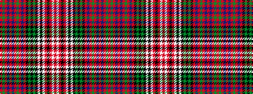 idealised woven sample of pattern RGRBRBRGRBRKGKGKWKWRKRWR