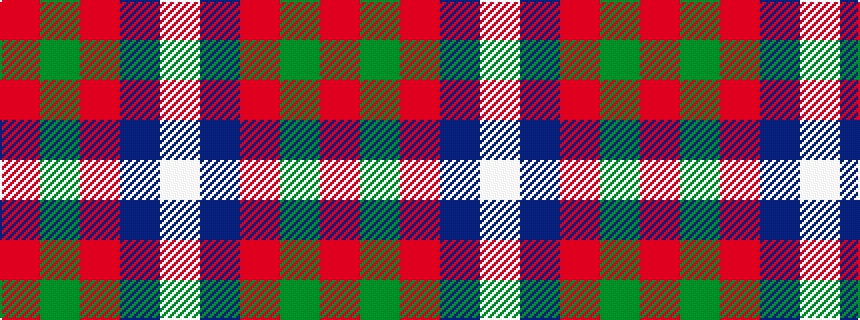 idealised woven sample of pattern RGRBW
