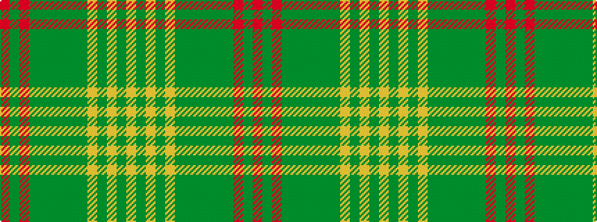 idealised woven sample of pattern RGRGGGGGGYGYGY