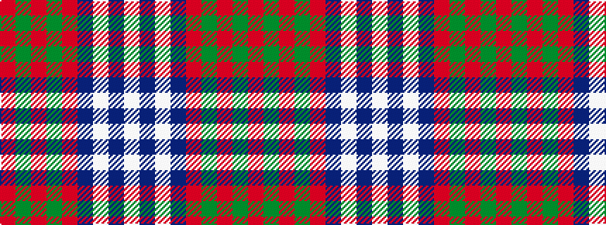idealised woven sample of pattern RGRGRBWBW