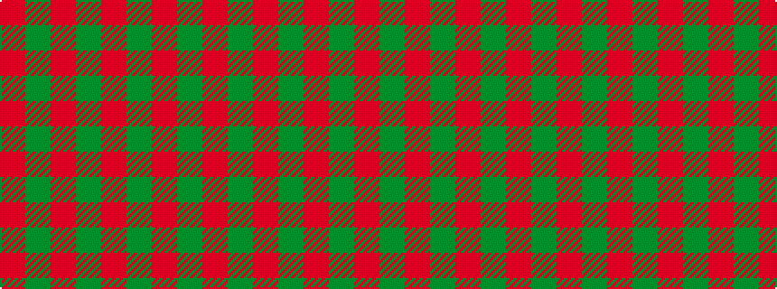 idealised woven sample of pattern RGRGRGR